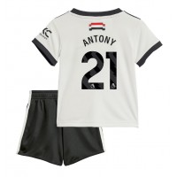 Manchester United Antony #21 3rd trikot Kinder 2024-25 Kurzarm (+ Kurze Hosen)